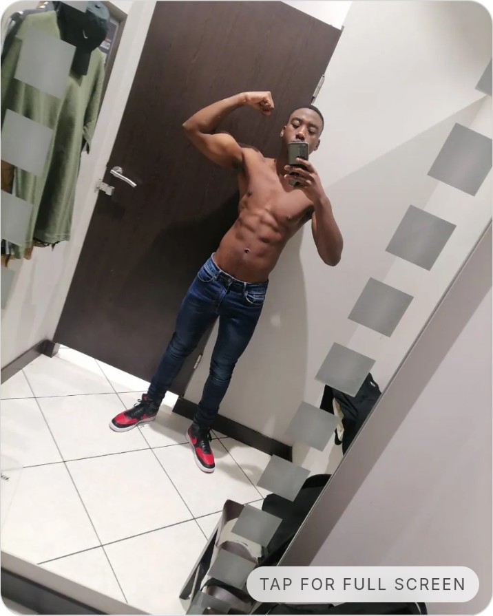Sphamandla sharing his fitness progress after using Vigorous Home